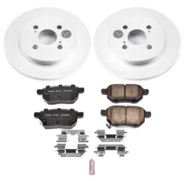 Powerstop PSBCRK6106 Z17 Coated Brake Kit for 2012 Toyota Yaris Base