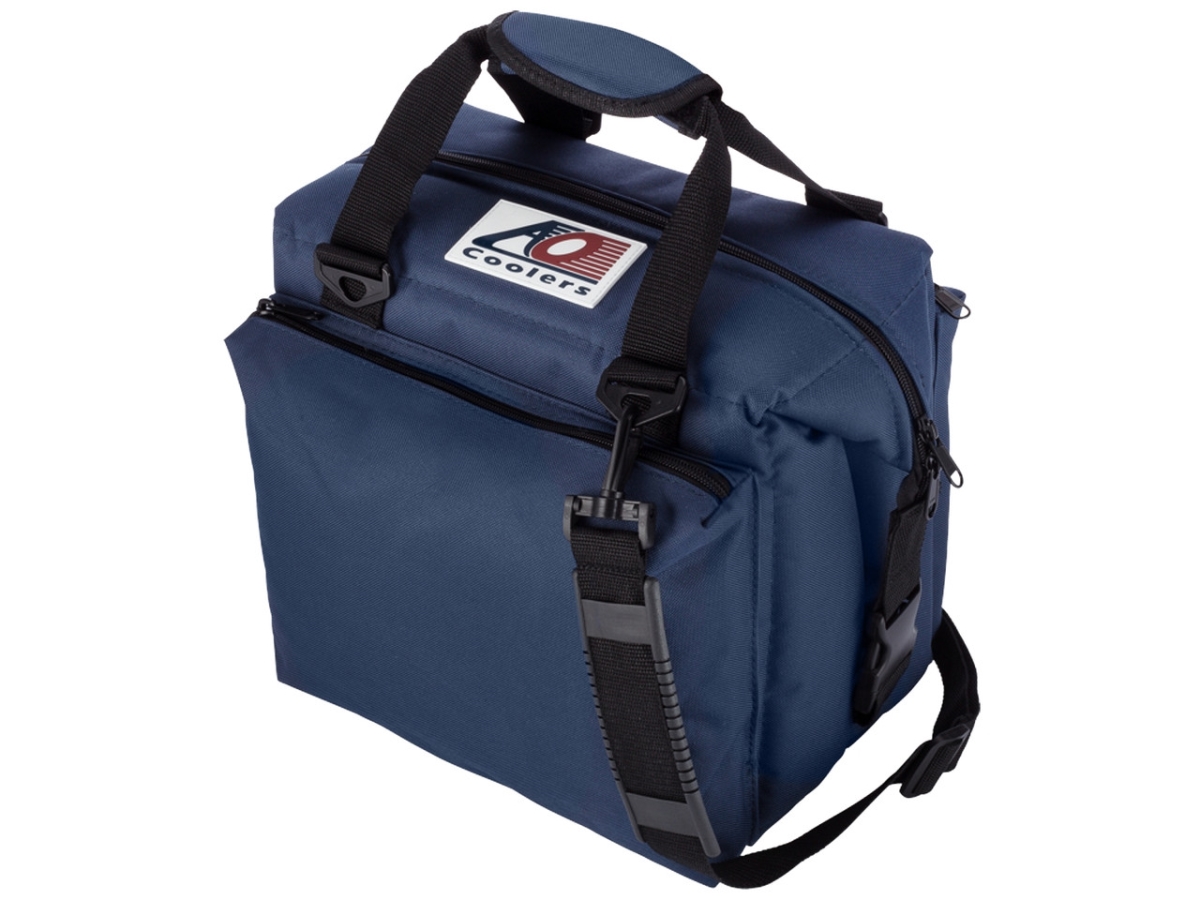Picture of AO Coolers AOCAO12DXNB Deluxe Canvas Cooler, Navy Blue - Pack of 12