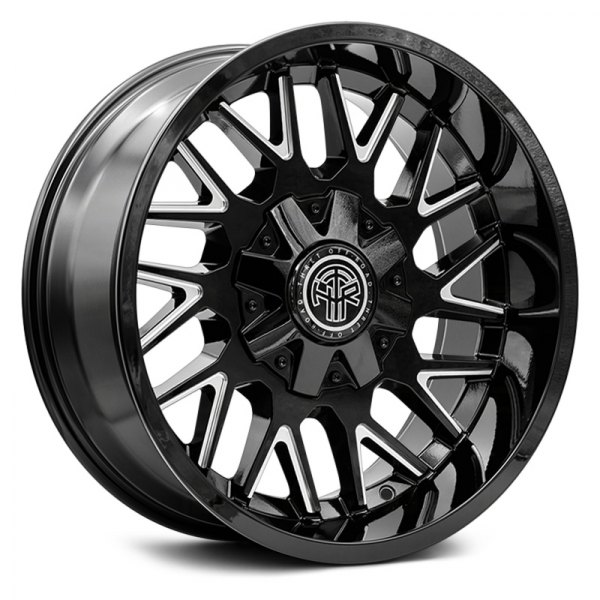 THO803AD-2090TU0 20 x 9.0 in. Satin Black & Milled 6 x 135 & 6 x 139.7 Bolt Pattern 0 mm Offset 106.1 Center Bore Revolver 803 Wheel