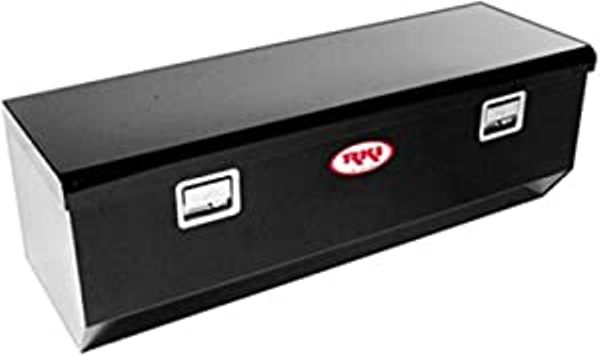 RKIM54U-1NMAB Black Full Size Single Lid Aluminum Chest Box with Offset
