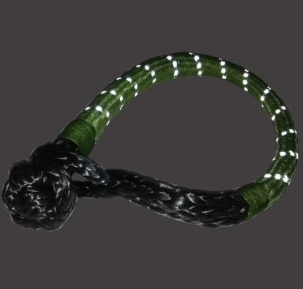 BDG20393 10 mm & 8 in. dia. 30K BS Loop Reflective AR Rope Shackle