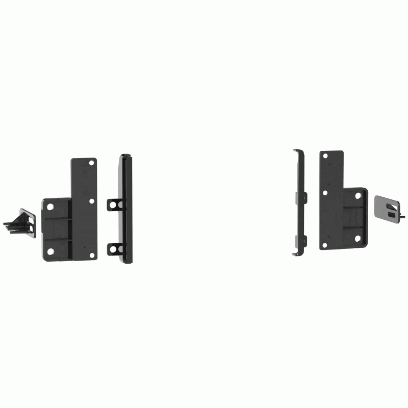 MET108-TO7HG High Gloss Black Dash Kit for 2020-C Toyota Highlander without Factory 12.3 in. Screen