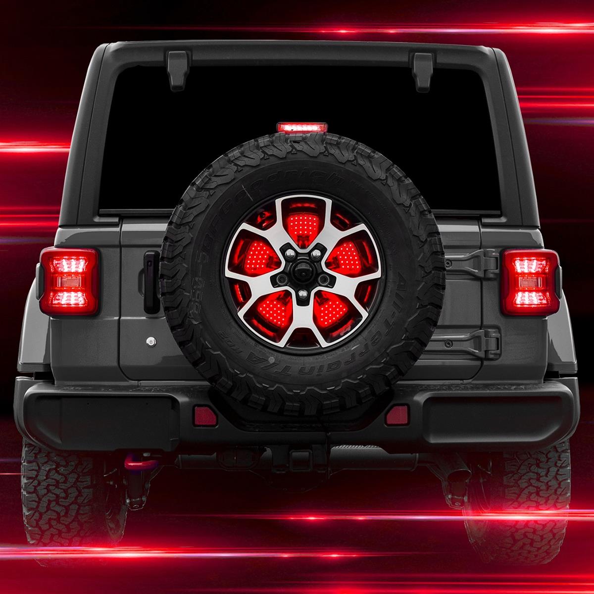 XKGXK041019B 5 th Wheel Light with Brake Running Reverse & Turn Signal Lights for 21C Ford Bronco