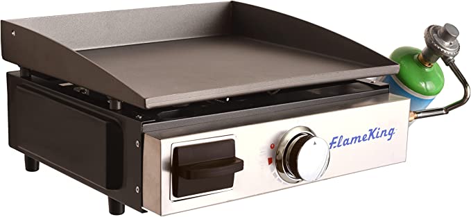 Picture of Flame King FLKYSNFM-HT-100NB 17 in. Griddle with 1 lbs Regulator & No Ounting Bracket