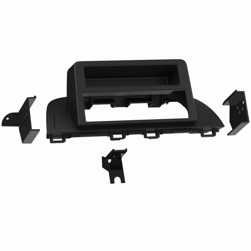 MET99-7526B Single DIN Black Stereo Dash Kit for 2014 Up Mazda3