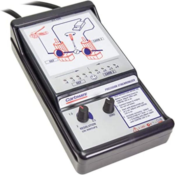 TCMTS-110 12V Carbmate 2 Channel Synchronizer 2 Cylinder Display Power Range