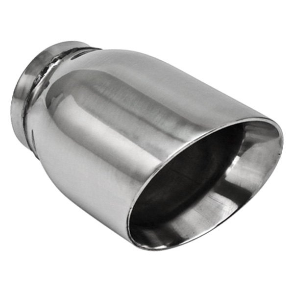 2.50 x 3.50 in. Stainless Steel Double Wall Angle Exhaust Tip