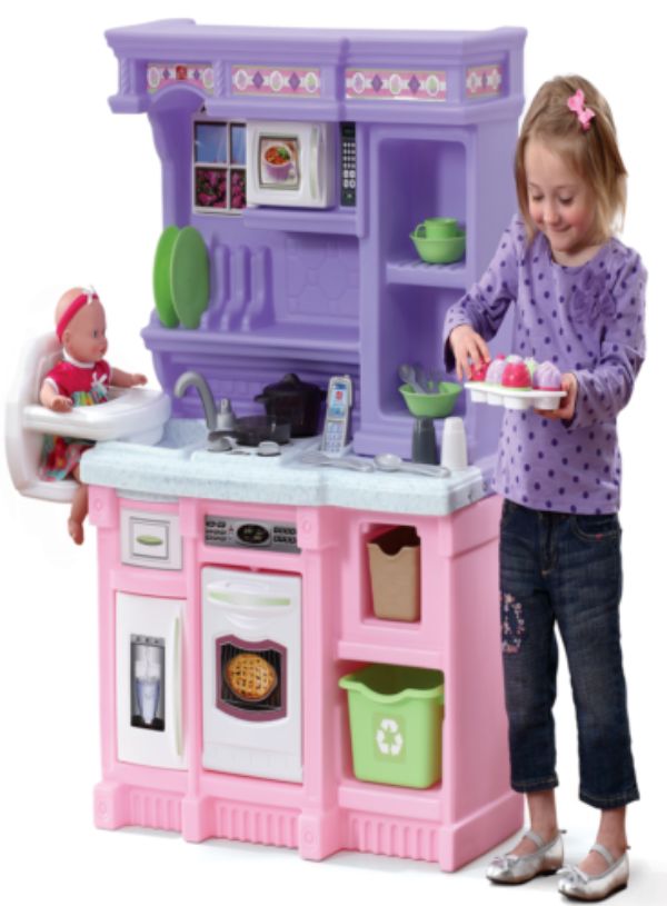 STP825199 Little Bakers Kitchen Set, Pink -  Step2