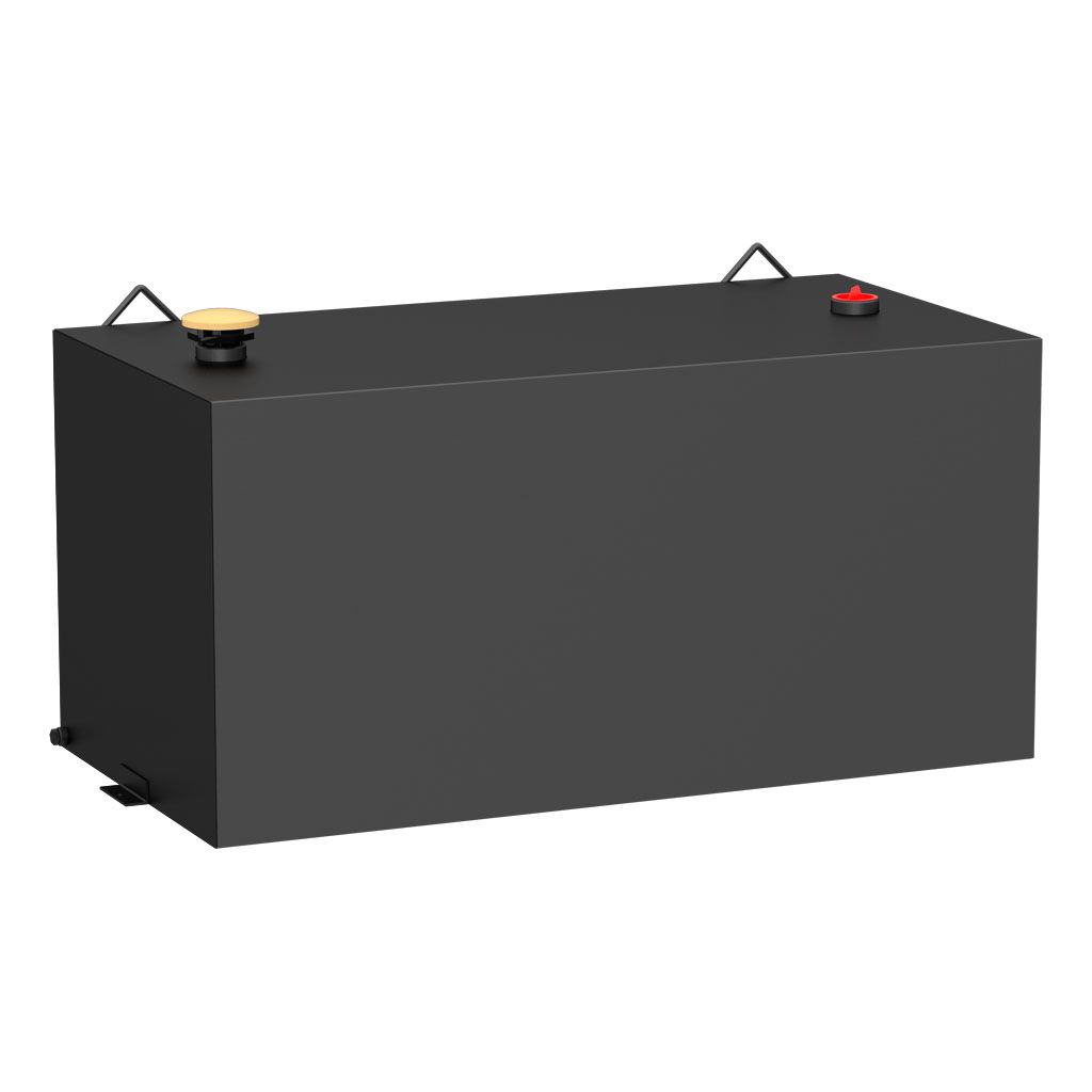 ST-100-RT-MB 100 gal Matte Black Rectangle Steel Transfer Tank