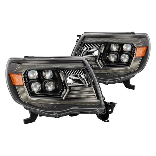 ALR880744 NOVA-Series Jet DRL Bar Projector LED Headlights with Activation Light & DRL for 2005-2011 Toyota Tacoma, Black