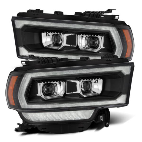 Pro DRL Sequential Projector Headlights for 2019-2020 Ram 2500, Black