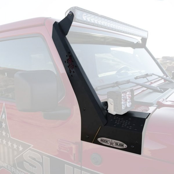 RSEAC-WS-211-JL 50 in. LED Light Lower Cowl Upper Bar Brackets for 2021 Jeep Wrangler Gladiator Mojave