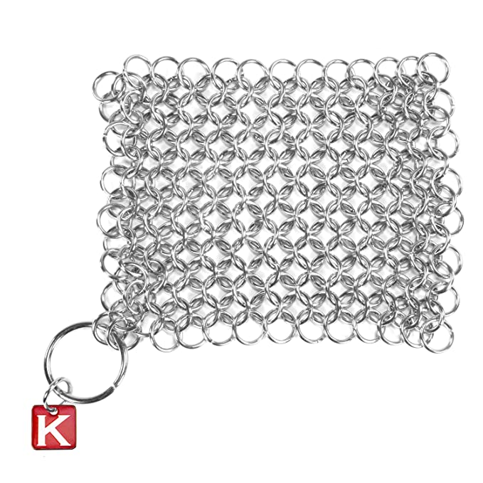 Picture of BBQ BBQCM4X4-331LP 4 in. Stainless Steel Chain Mail Scrubber for Cast Iron Cookware