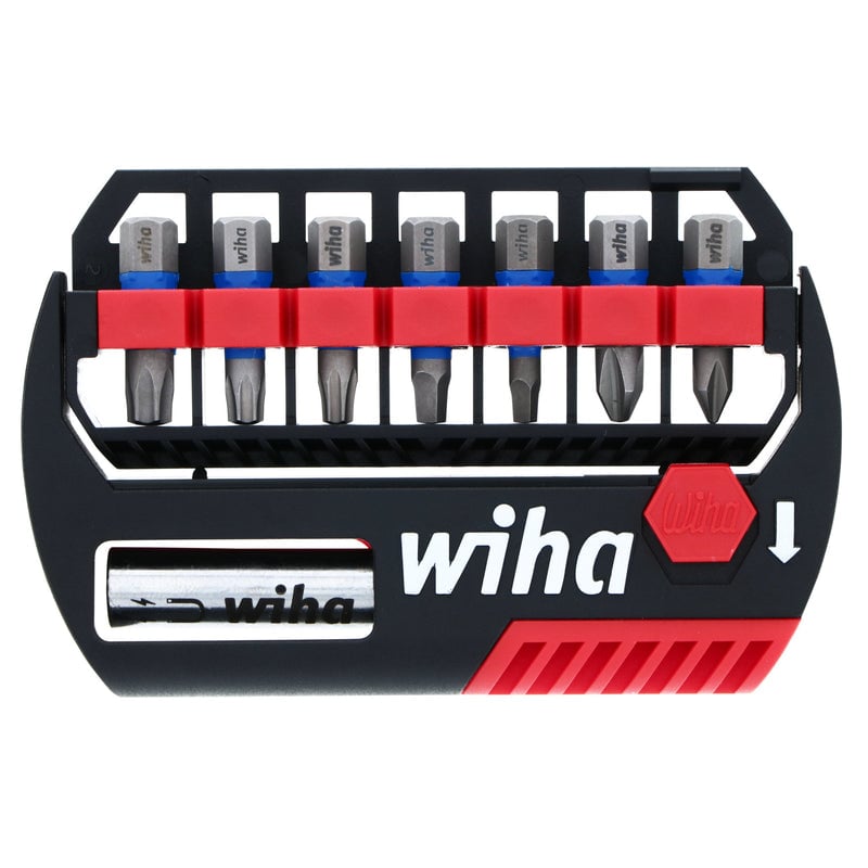 Picture of Wiha WHA70098 Terminatorb Impact Bit Set with Magnetic Bit Holder, Blue - 8 Piece