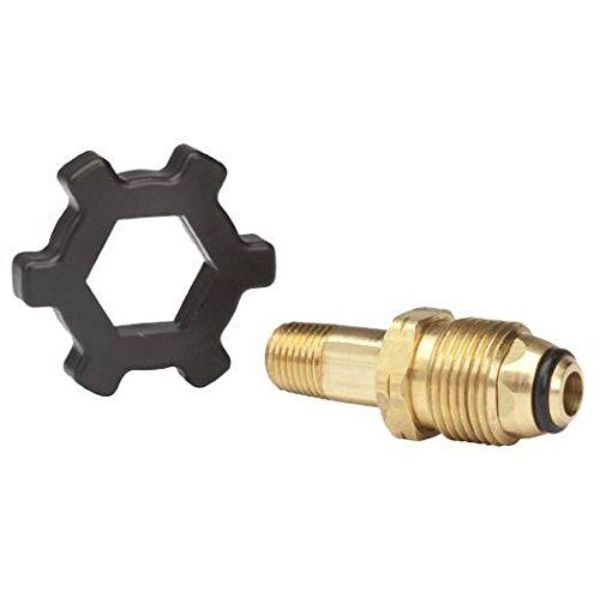 Brass Propane Fitting - 0.25 in. - Full Flow Soft Nose with Handwheel