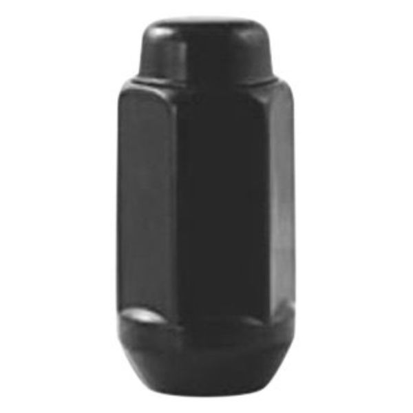 14 mm x 2.00 0.75 in. Hex 1.9 in. Acorn Bulge Extra Long Lug Nuts, Black & Chrome