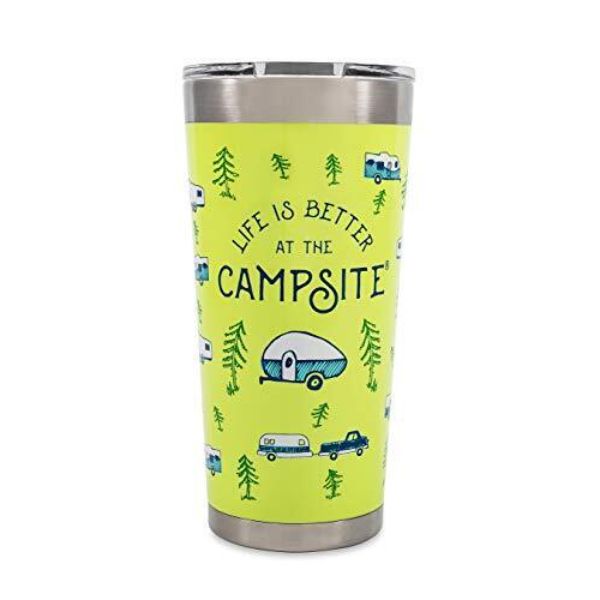 Picture of Camco CMC53321 20 oz Libatc Sketch Pattern Wrapped Tumbler&#44; Green