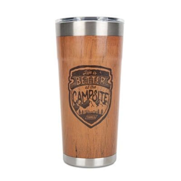 Picture of Camco CMC53327 20 oz Libatc Wrapped Tumbler&#44; Wood Grain