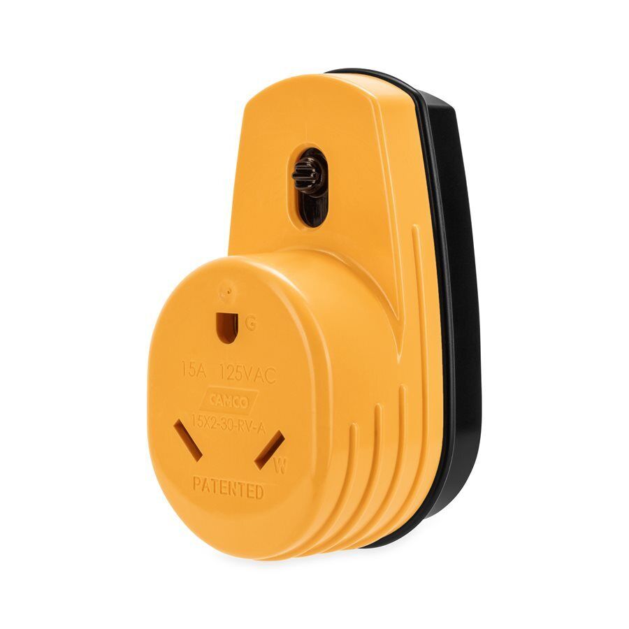 PowerGrip RV Two-Plug 15A to Single 30A Adapter