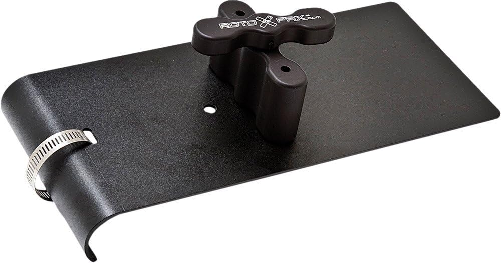 0.75 in. Single Mount Plate Plate for Polaris RZR, Black