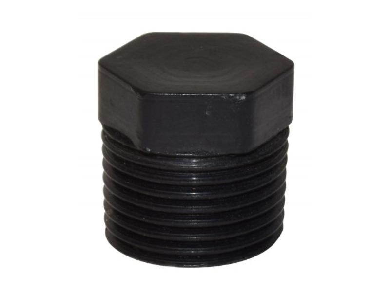 0.375 in. MPT ABS Pipe Plug, Black