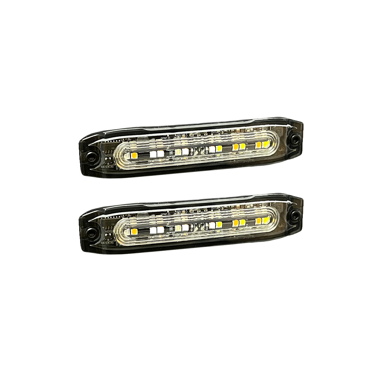 PUT950204 4 in. Universal Stinger Strobe LEDs Lighthead, Amber & White