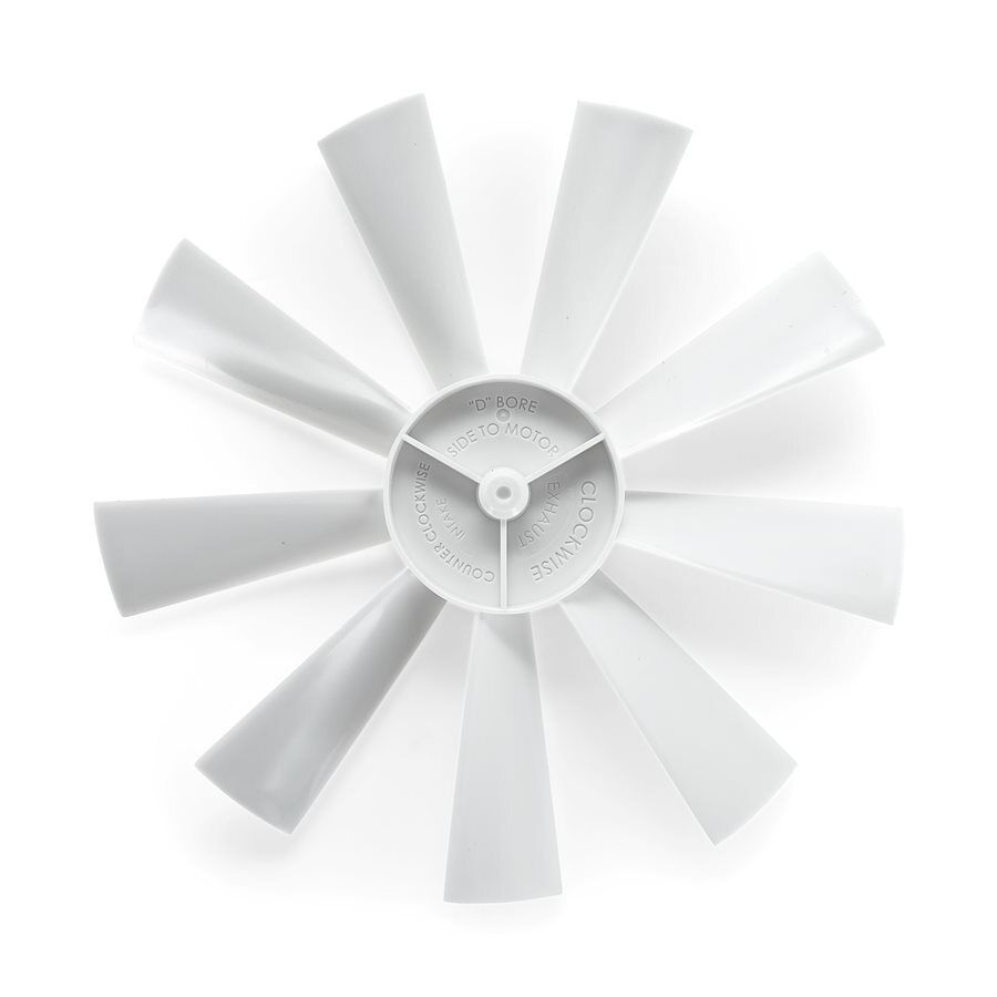 Counter Clockwise Replacement Vent Fan Blade, White