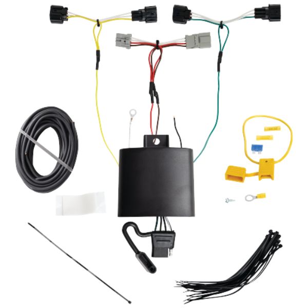 DRT118883 4-Way Flat T-One T-Connector Harness with Circuit Protected Modu Lite HD Module for 2018-2021 Hyundai Kona