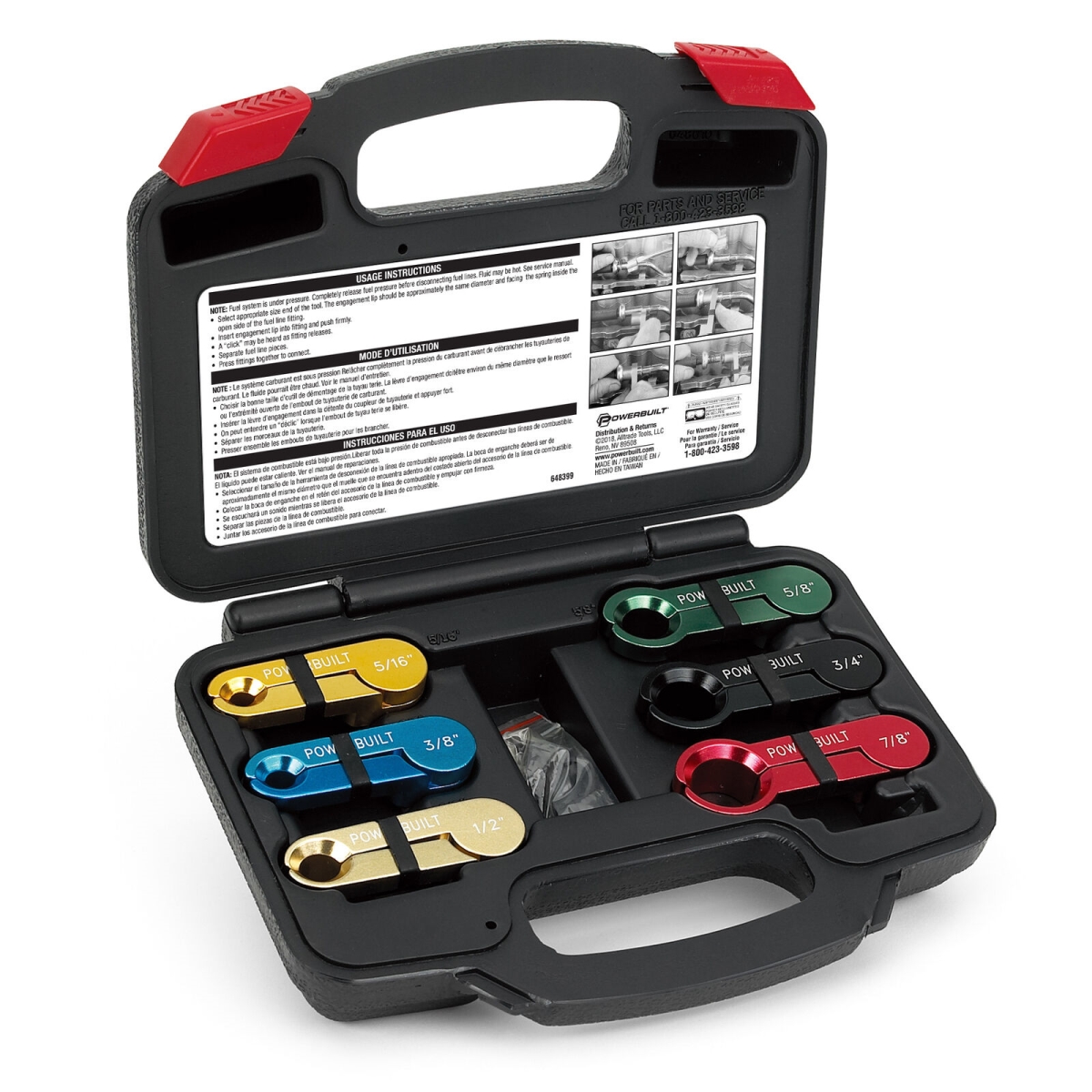 Master Disconnect Set, Black - 6 Piece