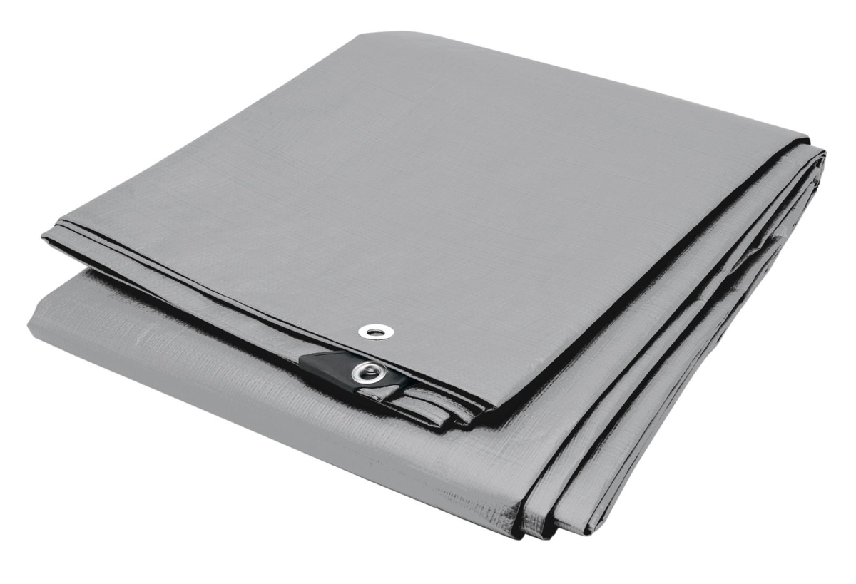 8 x 10 ft. Silver Heavy-Duty Tarp