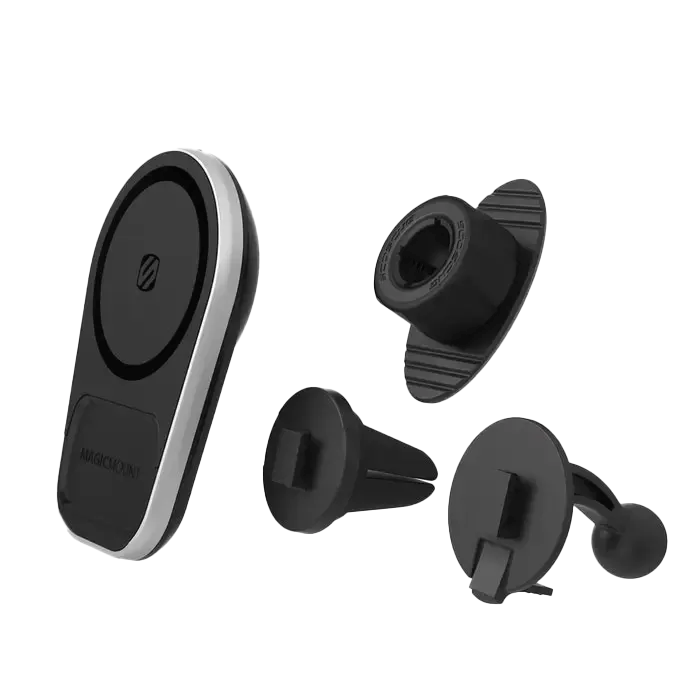 SCIMPQ5DV-XTSP Magic Mount Pro Charge 5 Dash & Vent Mag Safe Compatible Magnetic Wireless Charging Phone Mount, Black