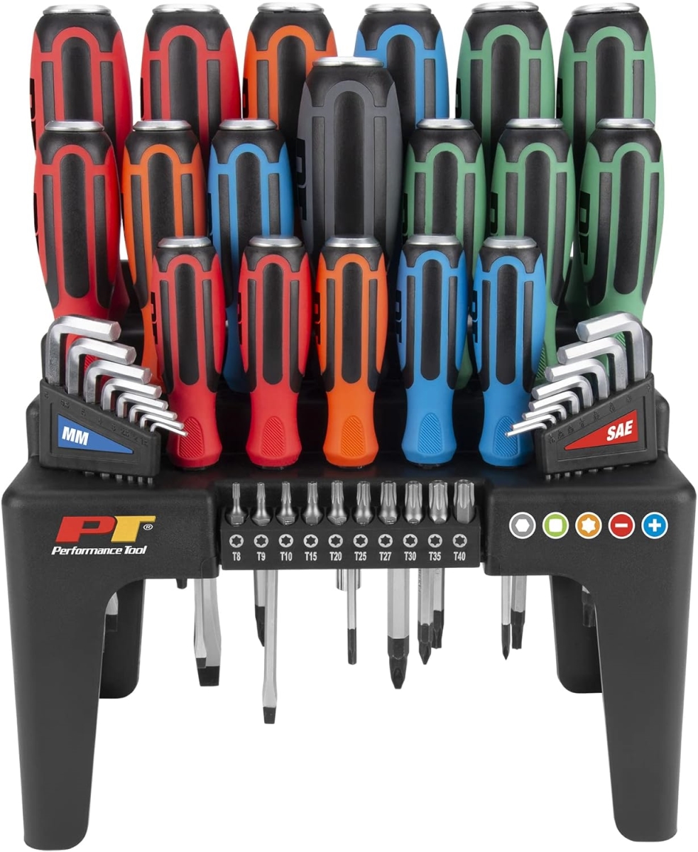 Go-Thru Screwdriver Set, Black - 44 Piece