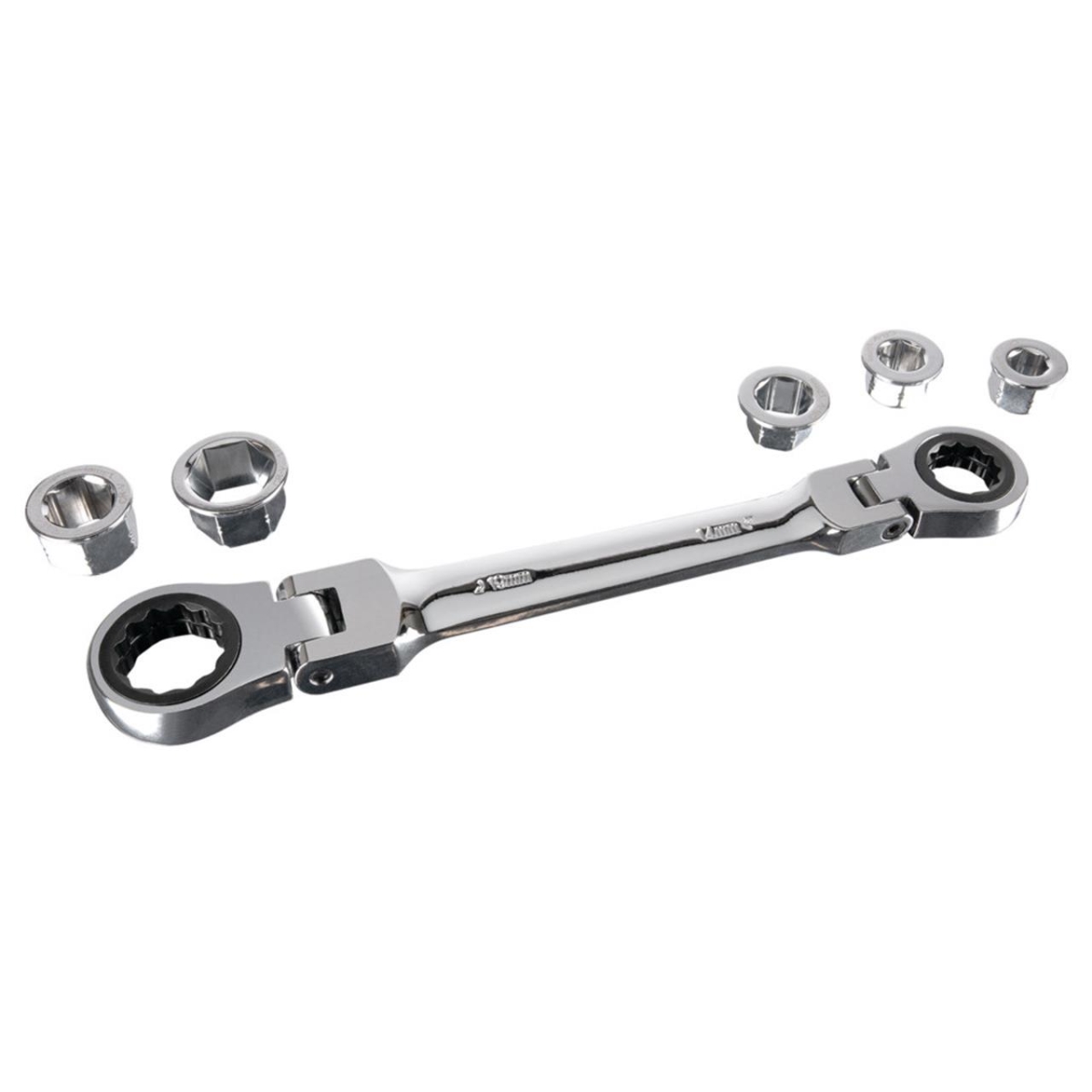 7-in-1 Metric Ratcheting Wrench, Polished