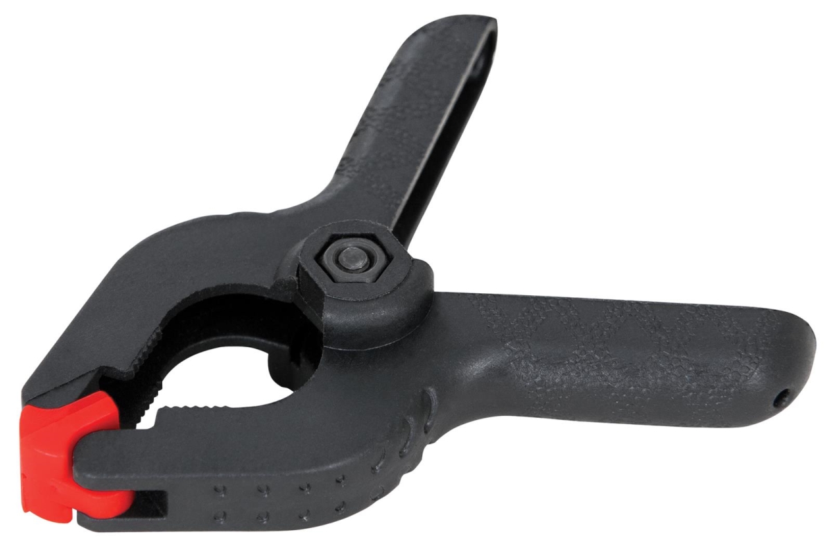 0.75 in. Nylon Spring Clamp, Black & Red