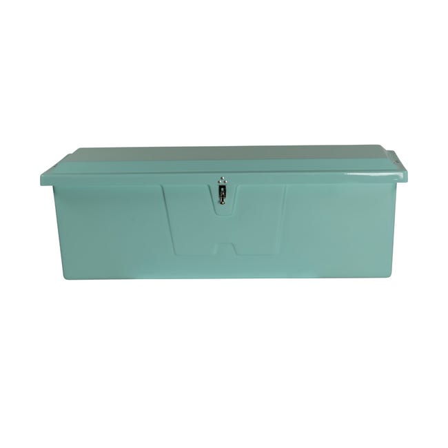 24 x 72 x 23 in. Stow N Go Dock Box, Seafoam Green - Medium