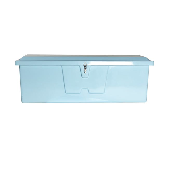 24 x 72 x 23 in. Stow N Go Dock Box, Ice Blue - Medium
