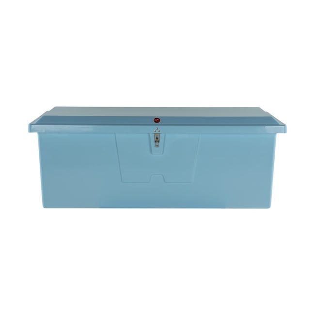 27 x 72 x 26 in. Stow N Go Dock Box, Ice Blue - Medium