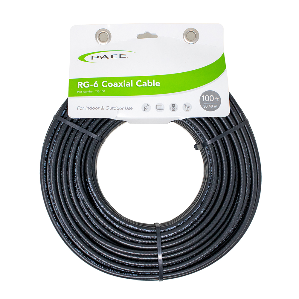Picture of Pace PCE138-100 100 ft. Coaxial Cable&#44; Black