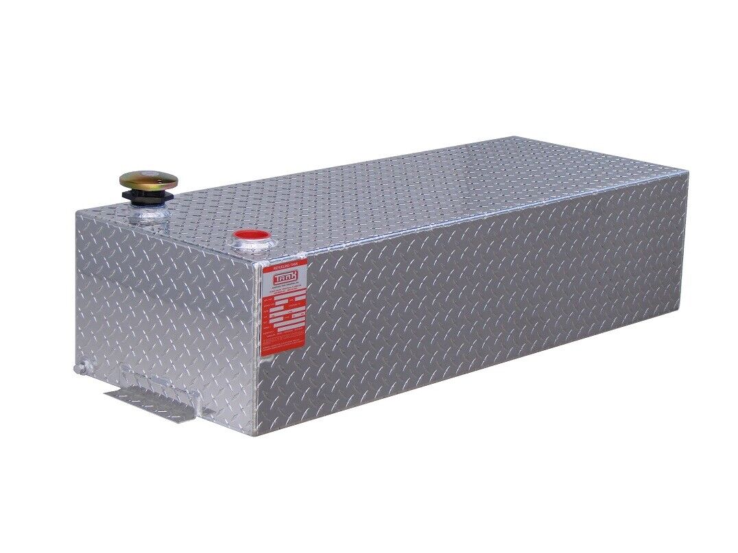 ATITTR42 42 gal Diamond Plate Aluminum Rectangle Refueling Tank