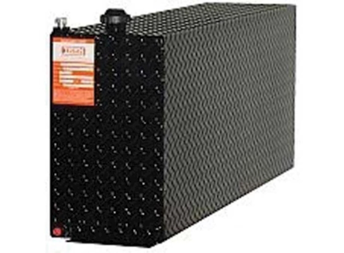 42 gal Diesel Aluminum Rectangle Auxiliary Tank - Black