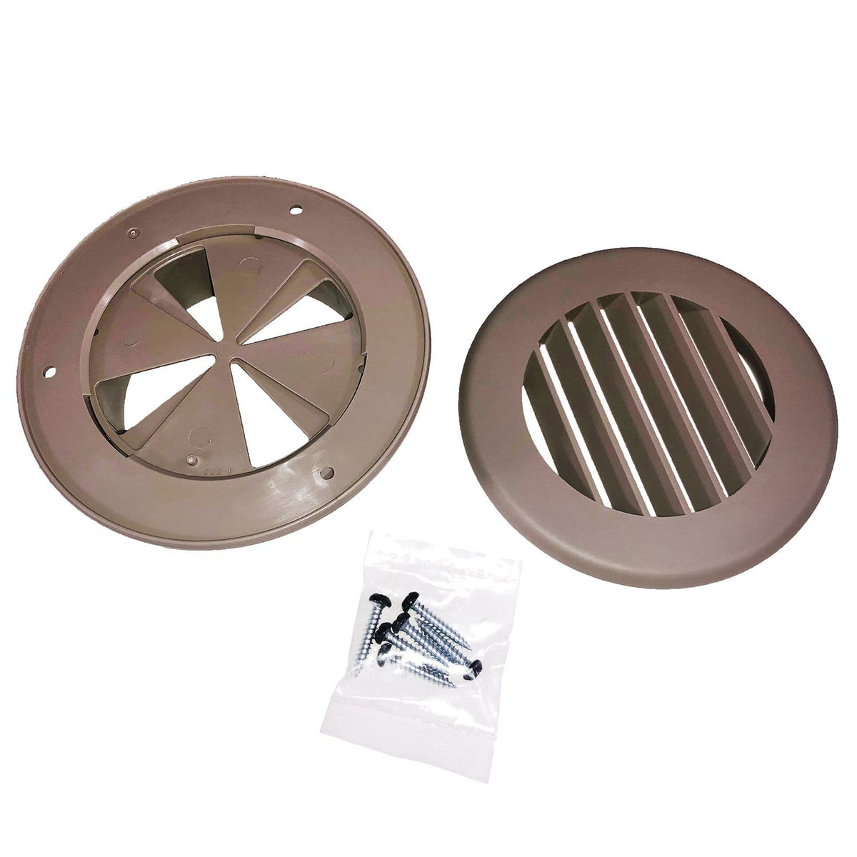 BBM94269 4 in. Heat Vent Connection with Damper, Tan