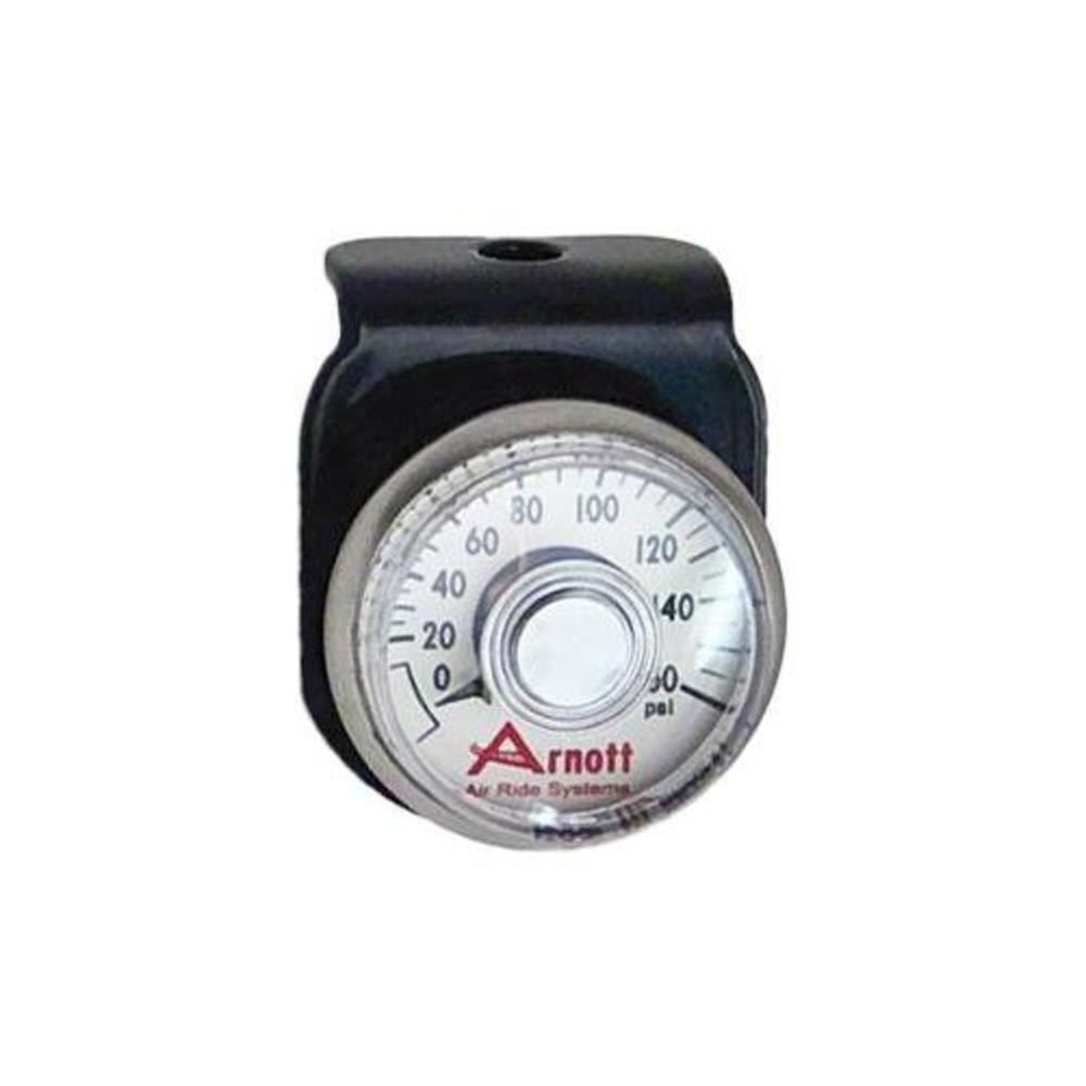 Picture of AccuAir Suspension ACAK-2636 Pressure Gauge On Bracket In Chrome for Touring Bikes