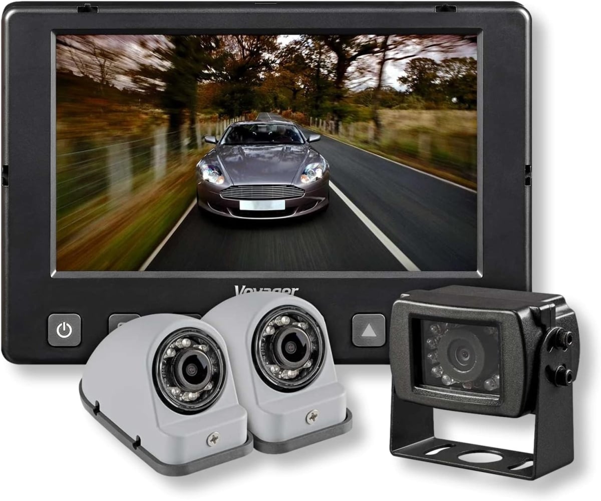 ASA Electronics ASAVOS719WPLD1B Voyager Wired Camera System with 7 in. Monitor & 1 Camera