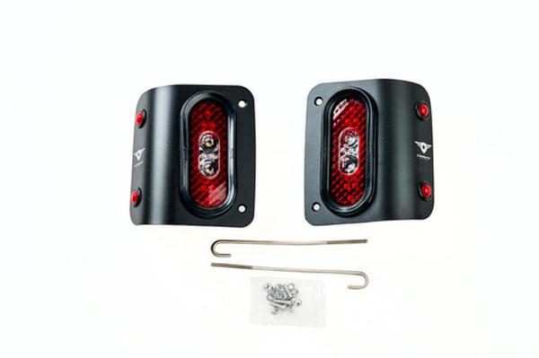 Tail Gunner LED Tail Lights for 2018 Jeep Wrangler JL & JLU, Black