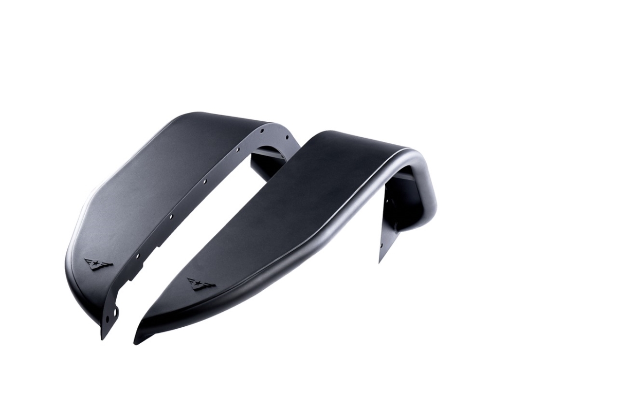 CBF25-1076 Front Full Assault Aluminum Fender Kit for 2018 Jeep Wrangler JL & JLU, Black