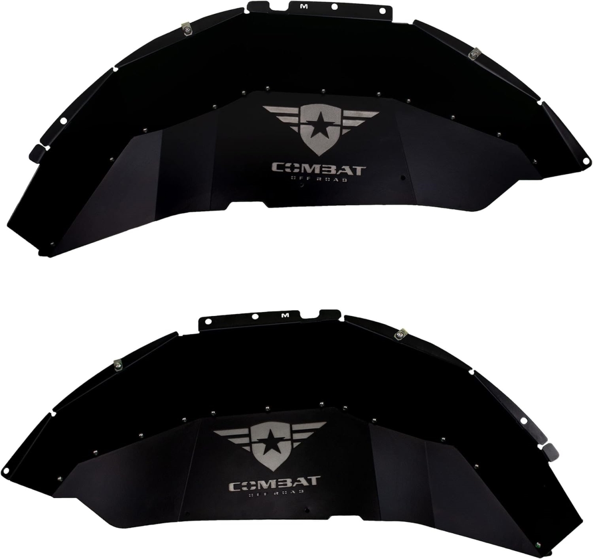 CBF25-1069 Battle Ready Rear Aluminum Inner Fender Kit for 2018C Jeep Wrangler JL & JLU, Black