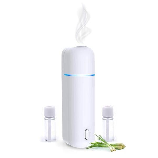 Aroma Starter Essential Oil Car Freshener, White - Lemongrass - Pack of 2