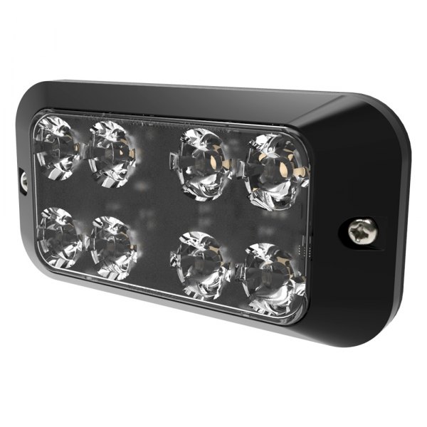 ECCED3788R 12-24V Directional 8 LED Double Stack Surface Mount Strobe Light, Red