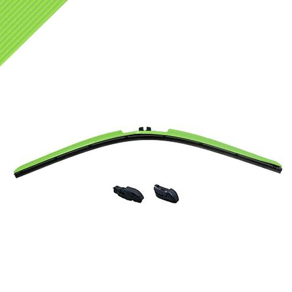 18 in. Carbon Fiber Design Windshield Wiper, Green