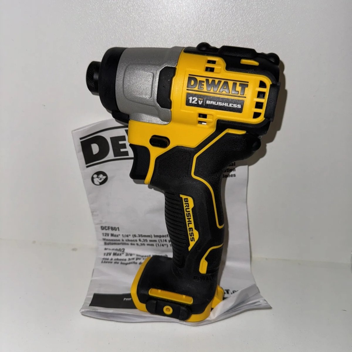 Picture of Dewalt Tools DEWDCF801B 12V Xtreme Max Brushless Cordless 0.25 in. Impact Driver